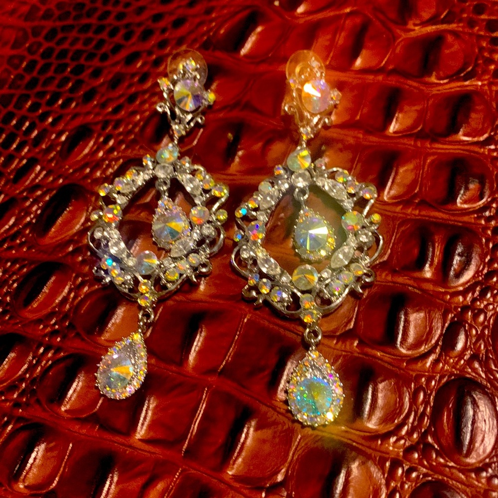 Silver tone earrings